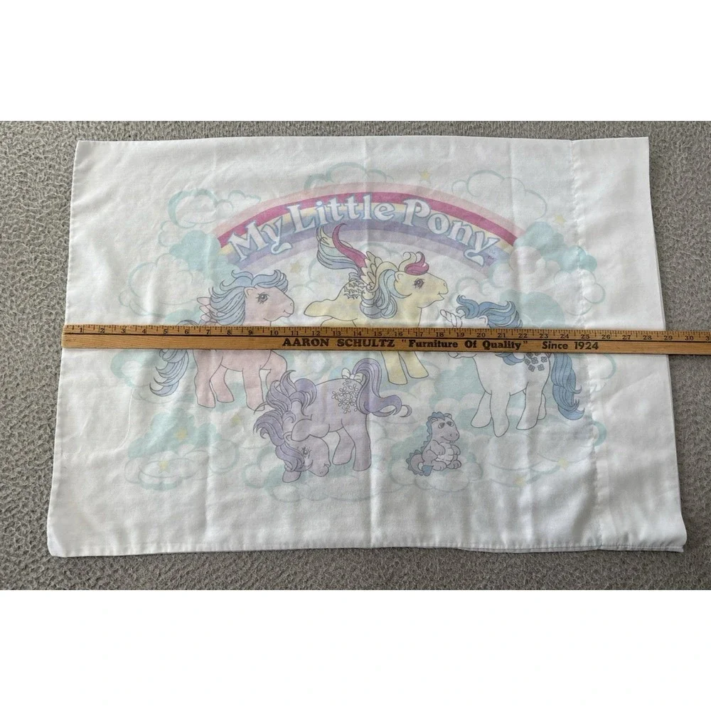 Vintage My Little Pony Pillowcase Standard 1984 Double Sided